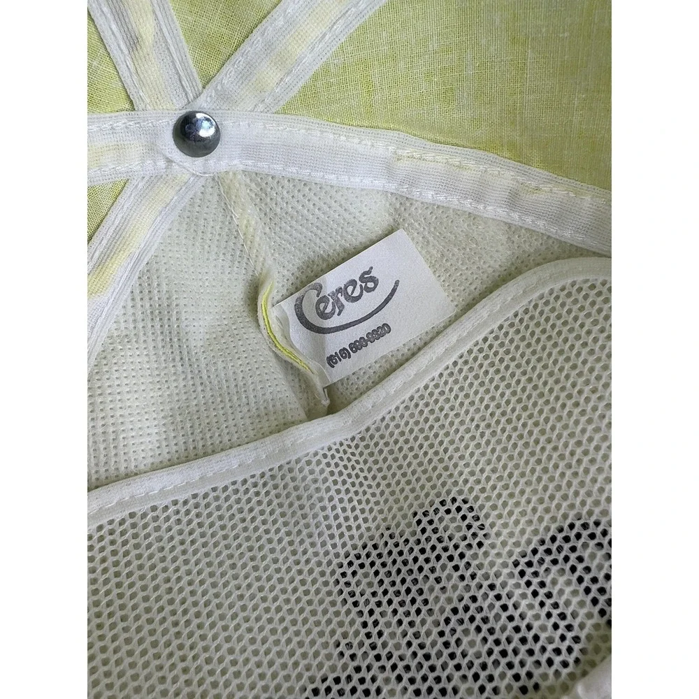 Vtg Mr Turkey Hat Trucker Style  Baseball One Size‎ Snapback Cap bright yellow